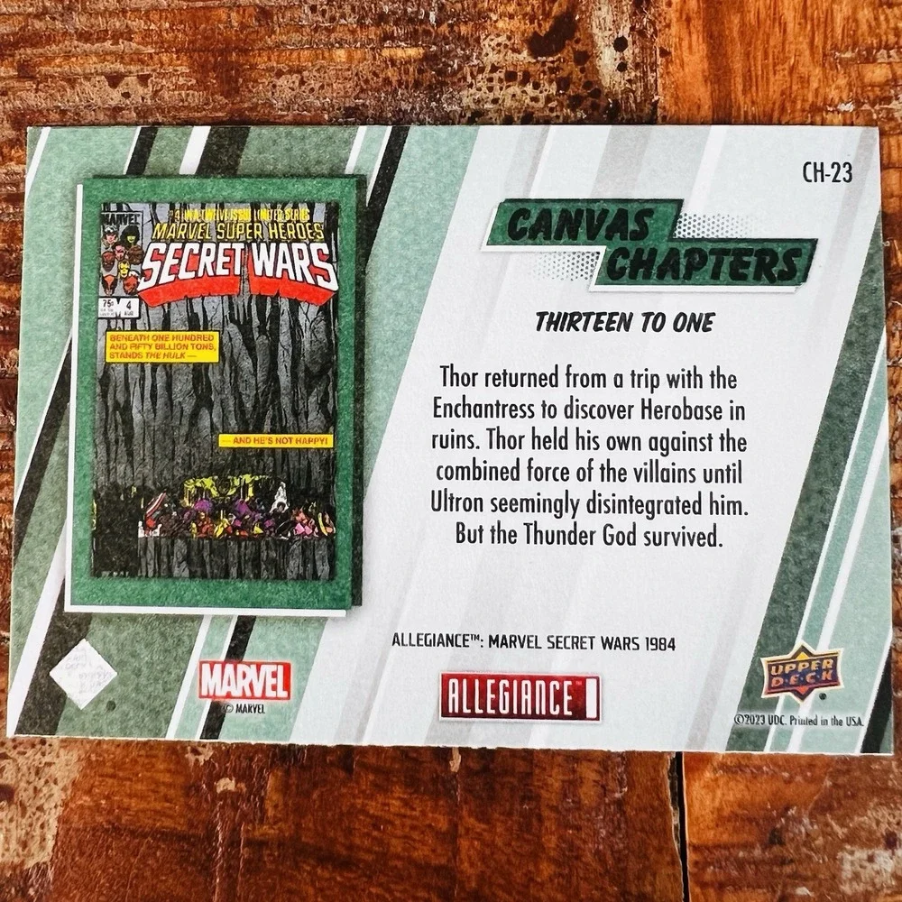 Upper Deck Allegiance Marvel Secret Wars Canvas‎ Chapters CH-23